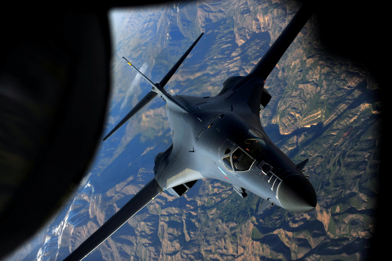 ‘죽음의 백조’라는 별명을 가진 미군 B-1B(랜서) 전략폭격기. [로이터]
