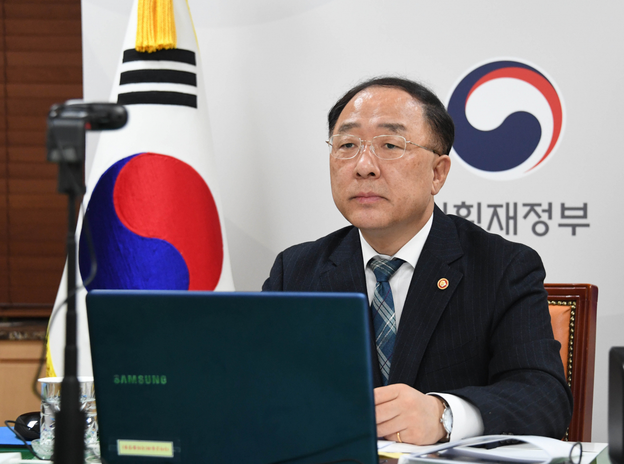 홍남기 경제부총리 겸 기획재정부 장관. [연합]