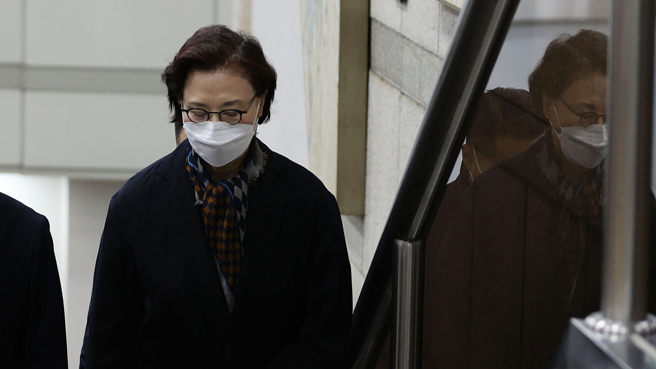 고(故) 한진그룹 조양호 회장의 부인 이명희 전 일우재단 이사장. [연합]
