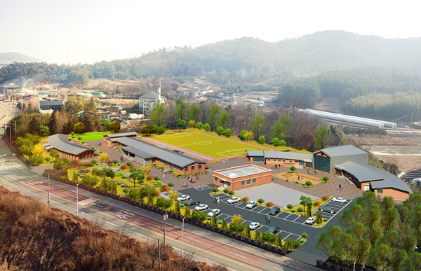 2021년 3월 개교 예정인 담양군 송강고교 조감도.