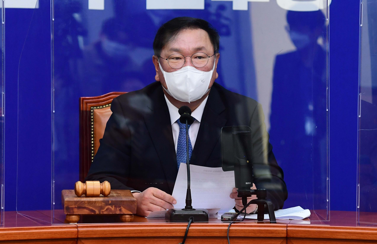 김태년 더불어민주당 원내대표. [이상섭 기자/babtong@heraldcorp.com]