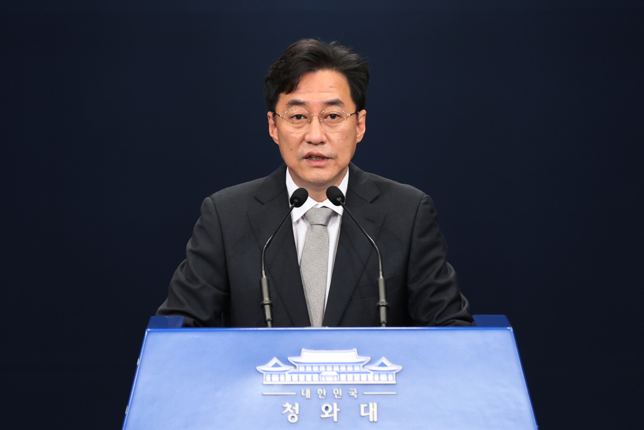 강민석 청와대 대변인. [연합]
