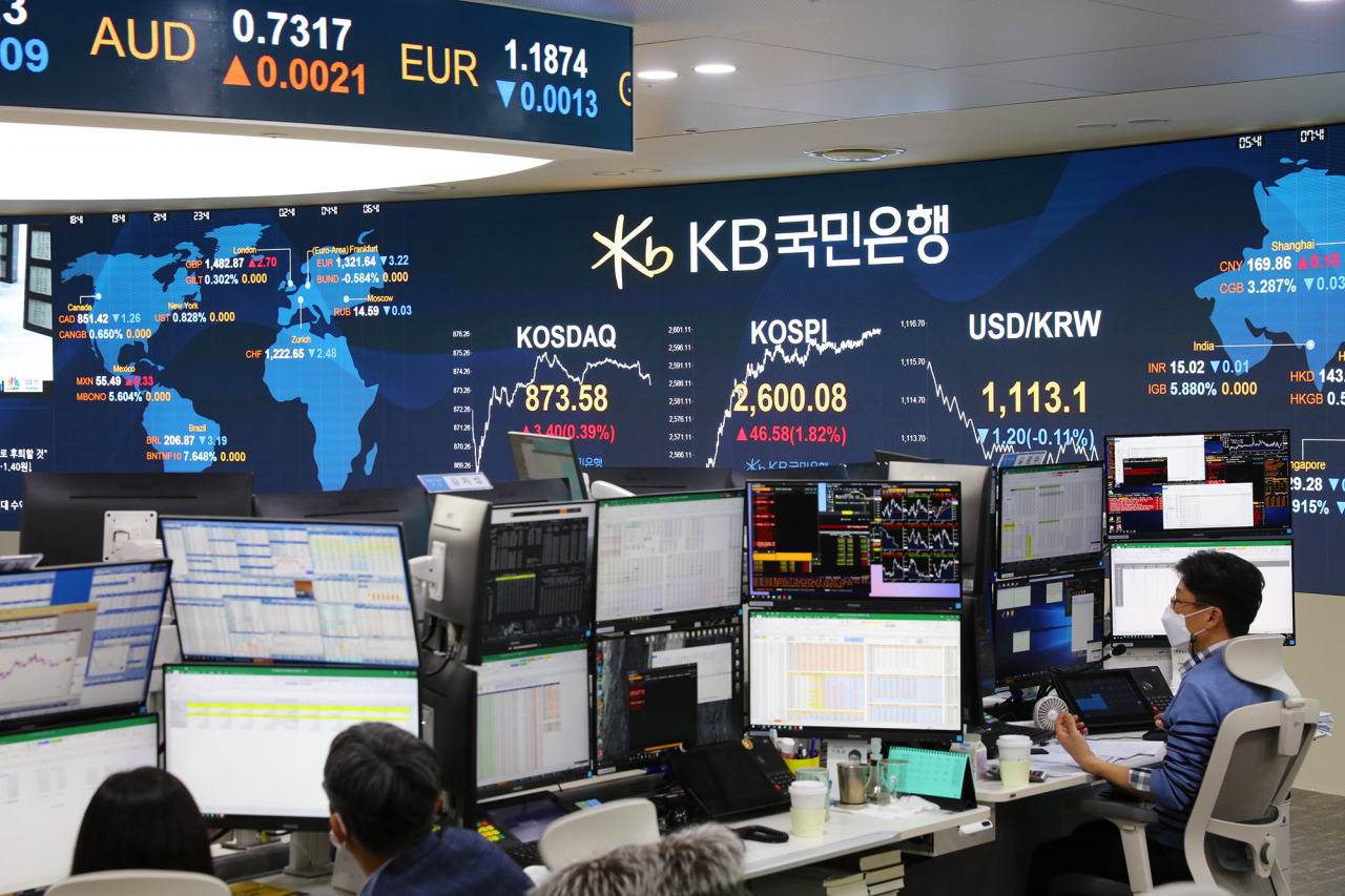 KB국민은행 딜링룸.