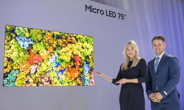 12월 출시를 앞둔 삼성전자 '가정용' 마이크로 LED 75형 [삼성전자 제공]