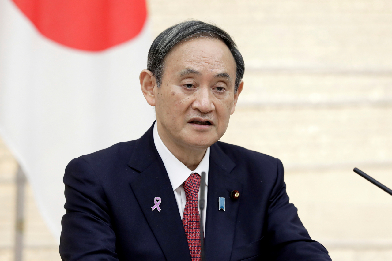 스가 요시히데(菅義偉) 일본 총리. [로이터]
