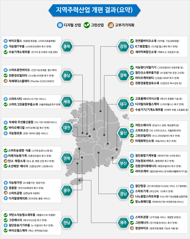 지역주력산업 개편 결과(요약)