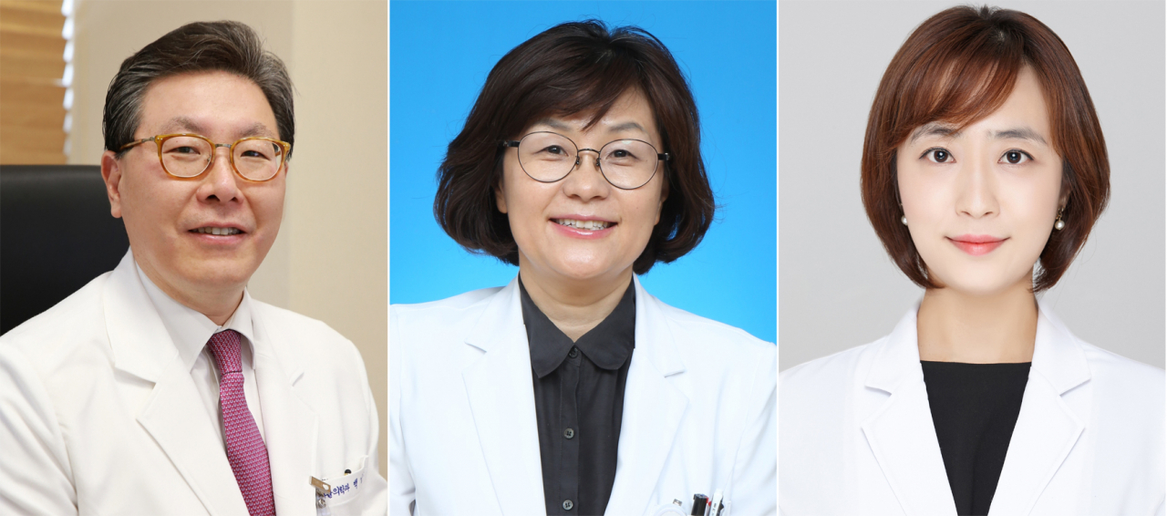 (왼쪽부터) 분당서울대병원 백남종 교수, 충남대병원 손민균 교수, 양산부산대병원 고성화 교수