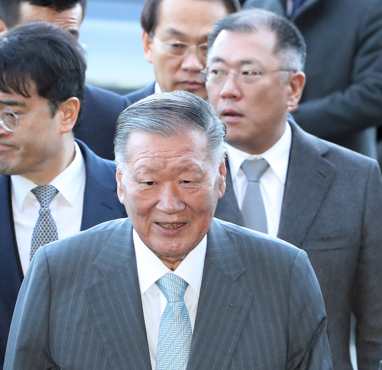 정몽구 현대자동차그룹 명예회장이 입원 4개월여만인 지난 27일 퇴원했다. [사진=연합]