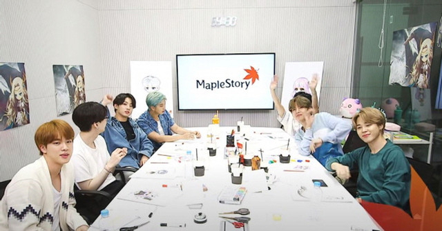 넥슨은 BTS와 손잡고 ‘메이플스토리’를 주제로 BTS가 출연하는 ‘MAPLESTORY X BTS’의 영상 1편을 공개했다. (사진=넥슨)