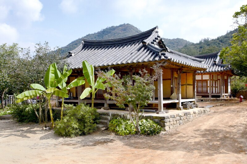 민속문화재 제165호 나주 우남고택 사랑채와 안채