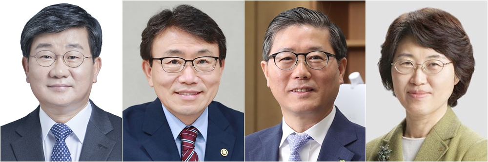 문재인 대통령은 4일 행정안전부, 국토교통부, 보건복지부, 여성가족부 4개 부처에 대한 개각을 단행했다. (왼쪽부터) 행안부 전해철 장관 내정자, 국토부 변창흠 장관 내정자, 복지부 권덕철 장관 내정자, 여가부 정영애 장관 내정자. [연합]