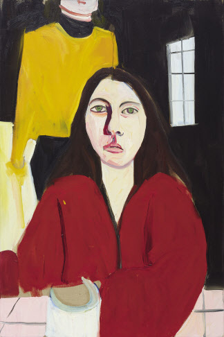 Chantal Joffe, Esme, 2020, Oil on canvas, 180 x 120 cm ⓒChantal Joffe. Courtesy the artist and Victoria Miro. [리만머핀 서울 제공]