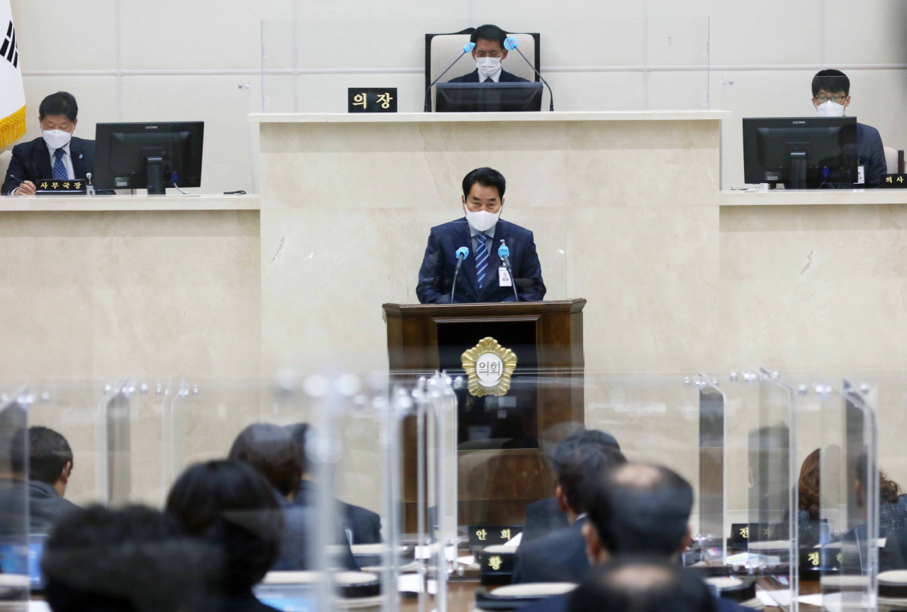 백군기 용인시장 시정연설.