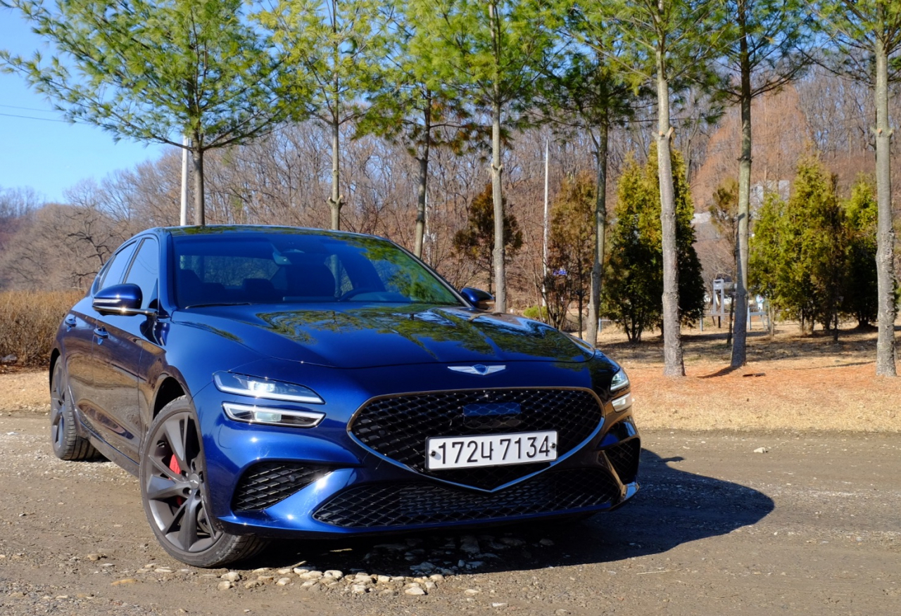 제네시스 더 뉴 G70. [정찬수 기자]