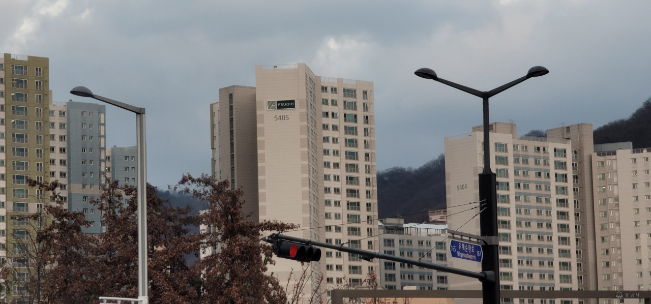 서울 송파구부터 경기 성남, 하남 일대에 조성된 위례신도시 아파트 단지 모습. [헤럴드경제DB]
