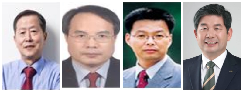 인천대 총장 후보자 4명〈사진 왼쪽부터 가나다 순으로 박인호 교수·박종태 교수·임경환 교수·최계운 교수〉
