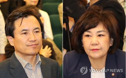 '5·18 망언'으로 논란을 일으킨 김진태(왼쪽),김순례(오른쪽) 전 의원[연합]
