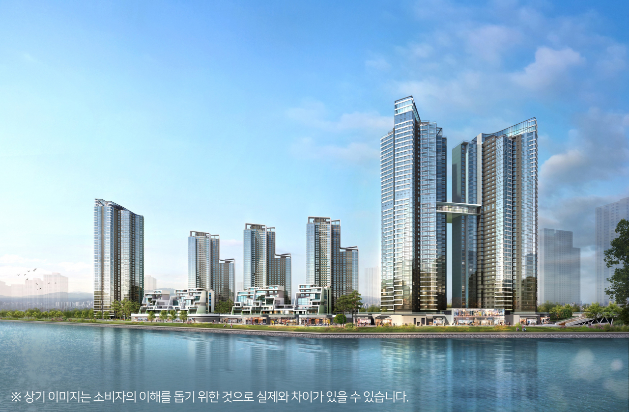 송도자이 크리스탈오션 투시도. [GS건설 제공]