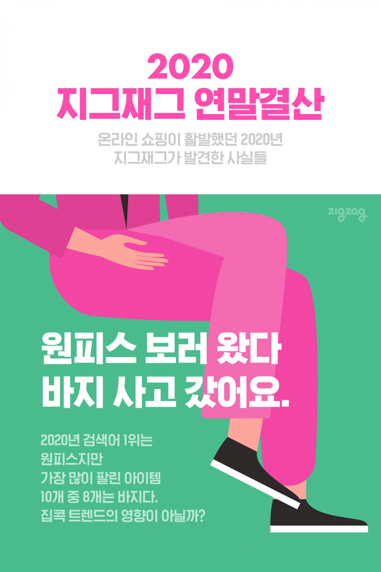 2020 지그재그 연말 결산 인포그래픽 [사진제공=지그재그]