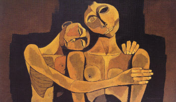 오스왈도 과야사민, (온유의 시대) 어머니와 아이, 캔버스에 유채, 105x176cm, 1982. [사비나미술관 제공]