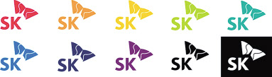 SK 행복날개 10가지 색상. [SK제공]