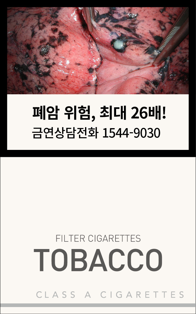 새로 바뀌는 담뱃갑 경고그림. 오는 23일부터 적용되고 소매점에서는 내년 1월말 유통될 것으로 보인다. [보건복지부 제공]