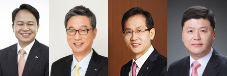 왼쪽부터 진옥동 신한은행장, 허인 국민은행장, 지성규 하나은행장, 권광석 우리은행장
