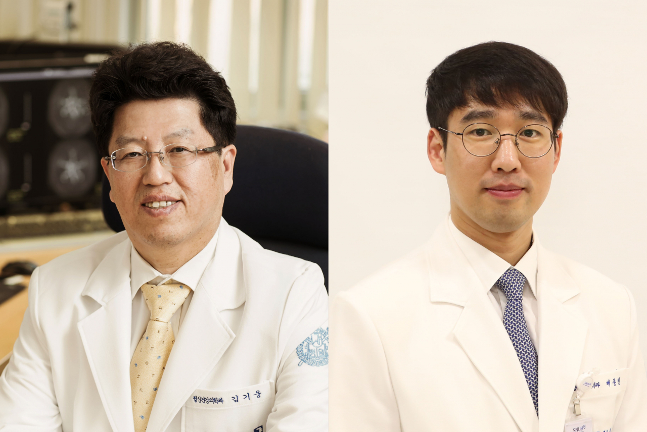 분당서울대병원 정신건강의학과 김기웅 교수(왼쪽, 배종빈 교수(오른쪽)
