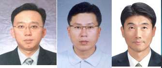왼쪽부터 정상혁 신임 경영기획그룹장, 전필환 신임 디지털그룹장, 최익성 신임 신탁그룹장.
