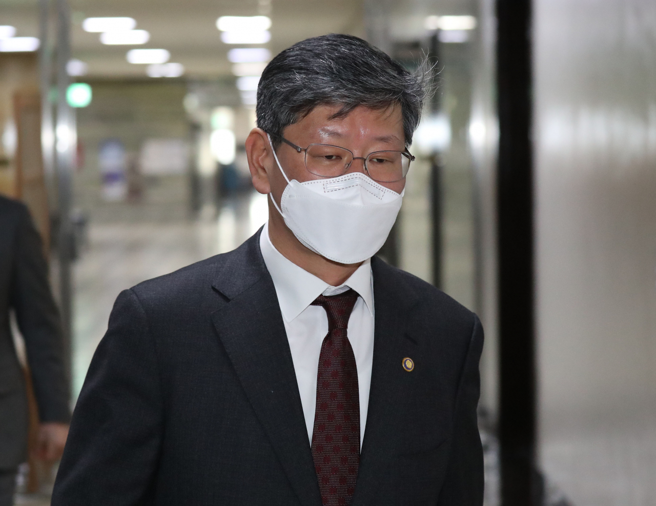 이용구 법무부 차관이 지난 24일 국회에서 열린 중대재해기업처벌법 관련 법제사법위원회 법안심사제1소위원회에 출석하고 있다.[연합]