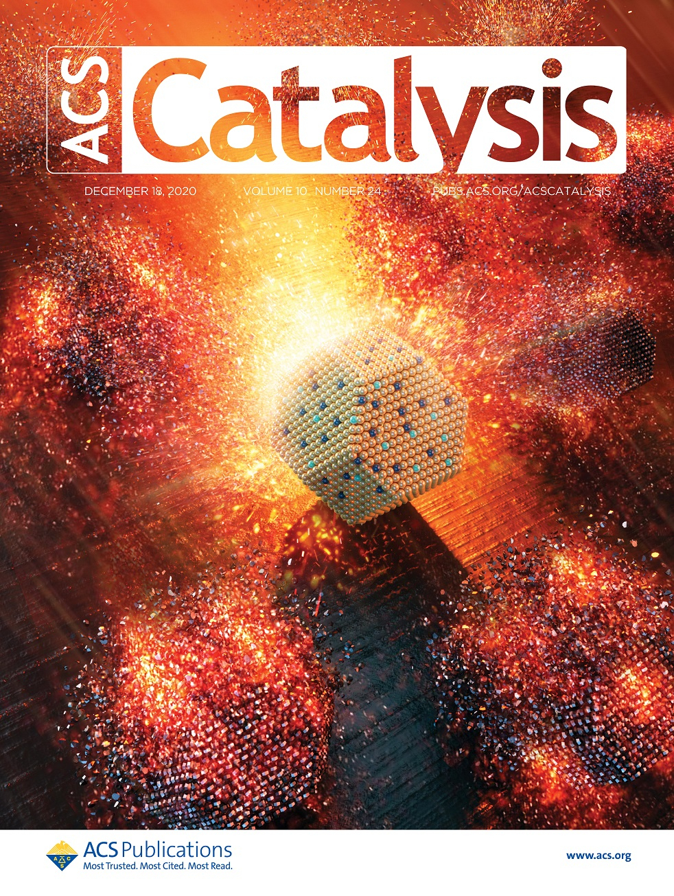 이번 연구성과가 게재된 국제학술지 ‘미국화학회 촉매지(ACS Catalysis)’ 표지.[포스텍 제공]