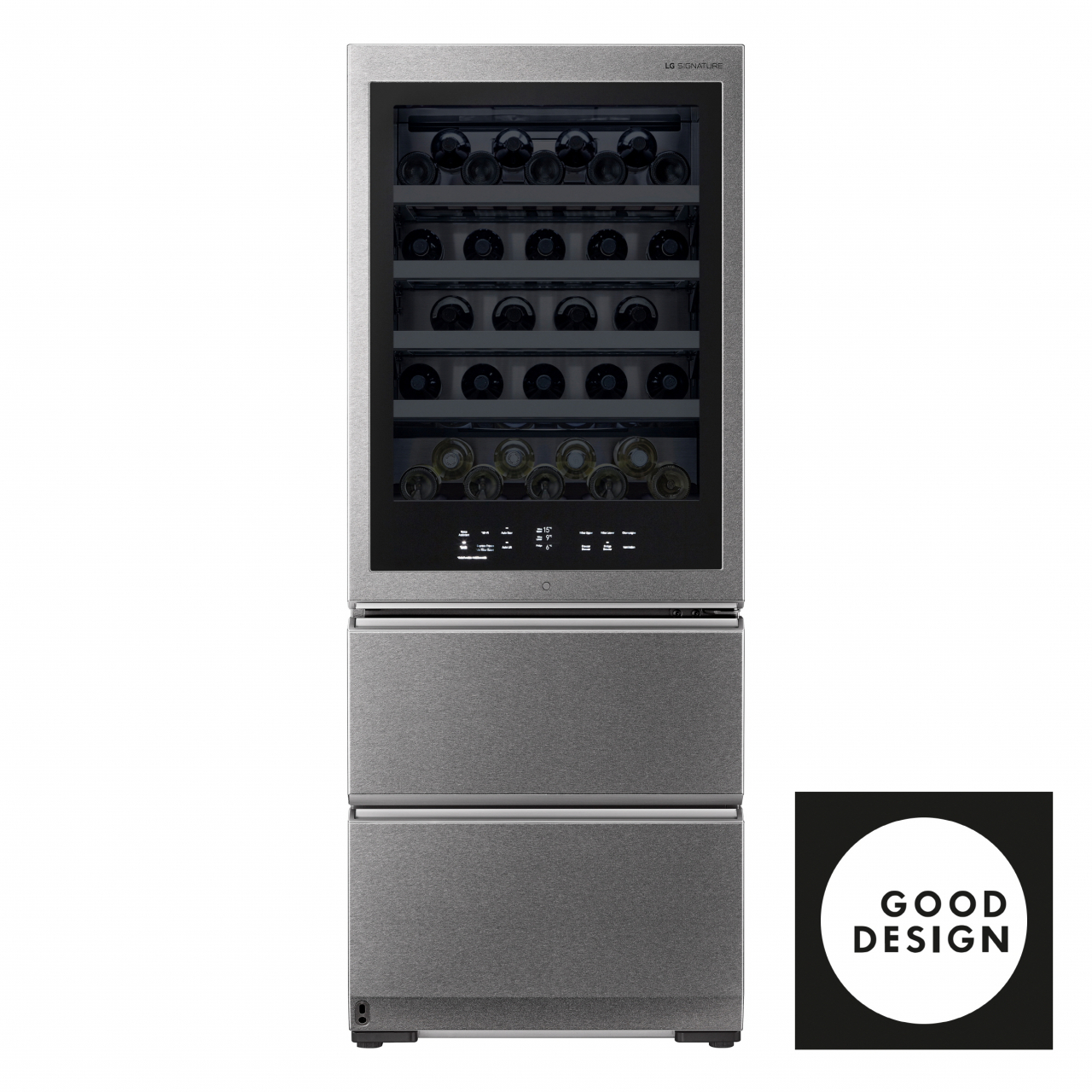 70년 전통의 권위 있는 디자인상인 미국 '2020 굿디자인 어워드(Good Design Award)'에서 주방 및 가전(Kitchen+Appliances) 부문 수상작으로 선정된 LG전자의 초(超)프리미엄 'LG 시그니처(LG SIGNATURE) 와인셀러' [LG전자 제공]