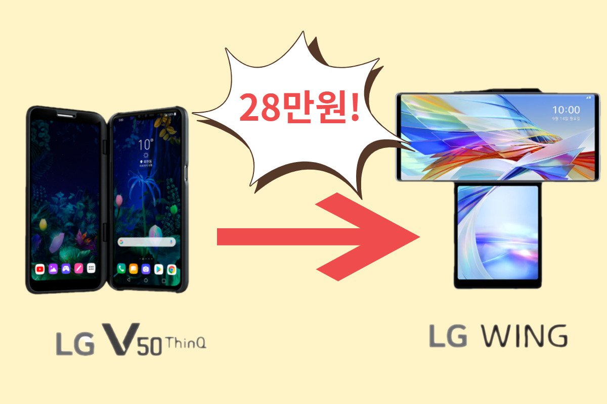 “LG V50 더이상 못 고쳐요 ㅠㅠ” V50→LG윙 28만원 헐값 교체! [IT선빵!]