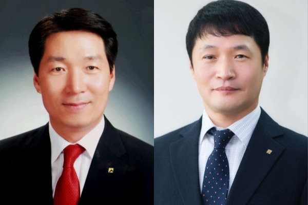 왼쪽부터 김인수 준법감시인, 김선호 경영지원본부장