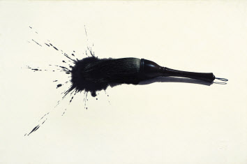 이정웅, 붓, 80&times;120cm, 장지에 먹, 유채