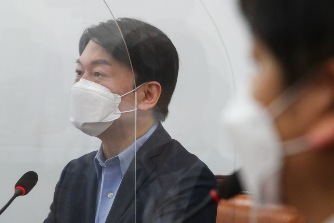 안철수 국민의당 대표가 7일 오전 서울 여의도 국회에서 열린 최고위원회의에서 발언하고 있다. [헤럴드경제=이상섭 기자]