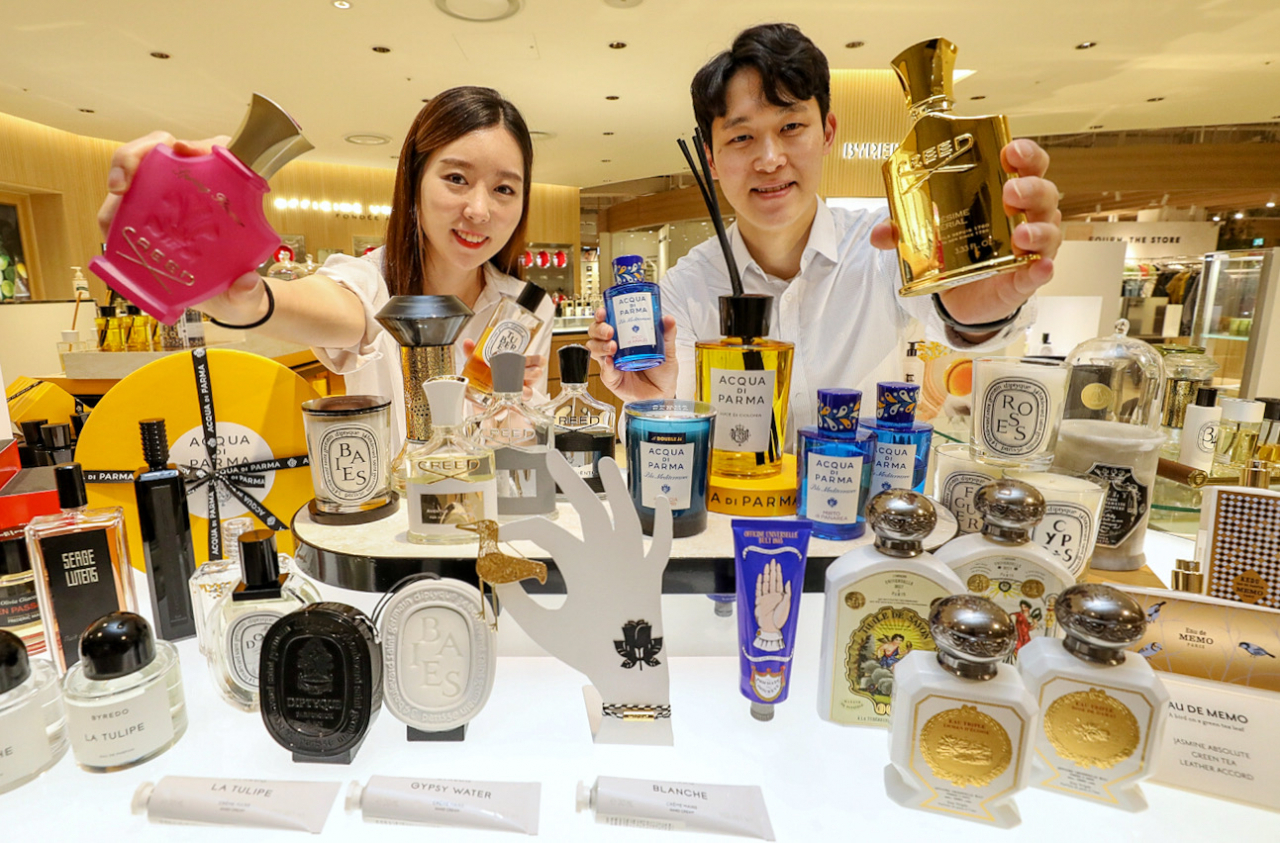 현대백화점 압구정점 향수 전문 매장 '쟈뎅 드 프레그런스(Jardin de fragrance)' [사진제공=현대백화점]