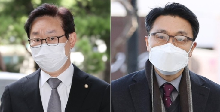 박범계 법무부 장관 후보자(왼쪽), 김진욱 공수처장 후보자[연합]