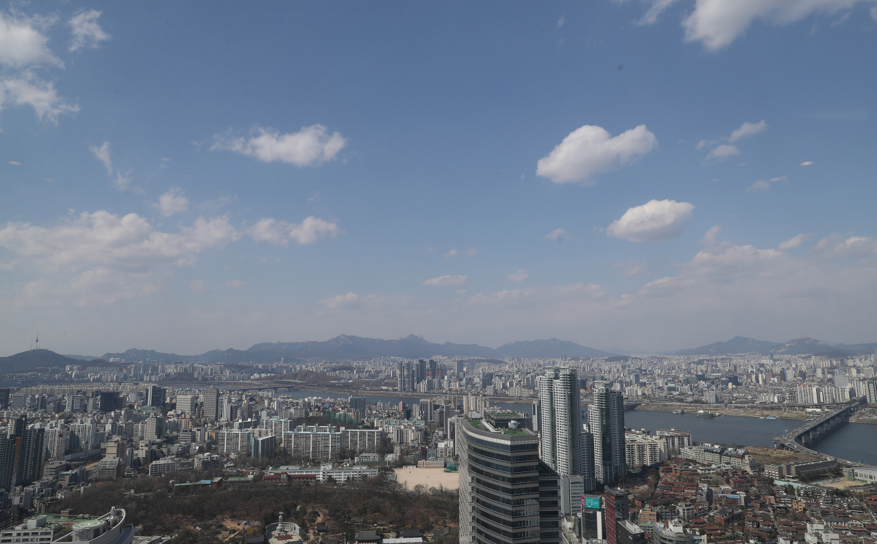 주요 기업의 사무실이 밀집해 있는 서울 강남구 삼성동 일대의 모습. [연합]