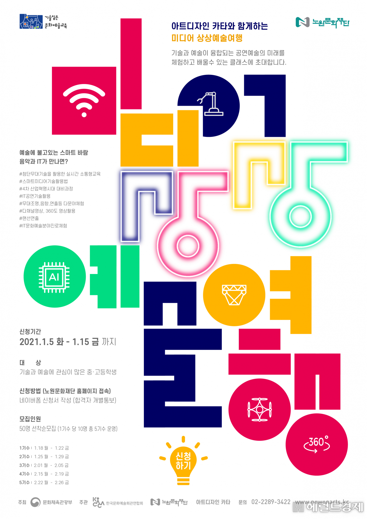 미디어 상상 예술여행 포스터.