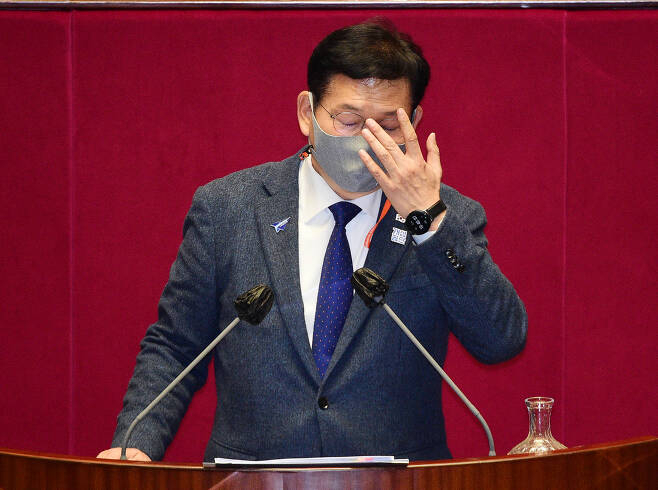 송영길 더불어민주당 의원이 14일 상가임대료분담제를 제안했다. [연합]