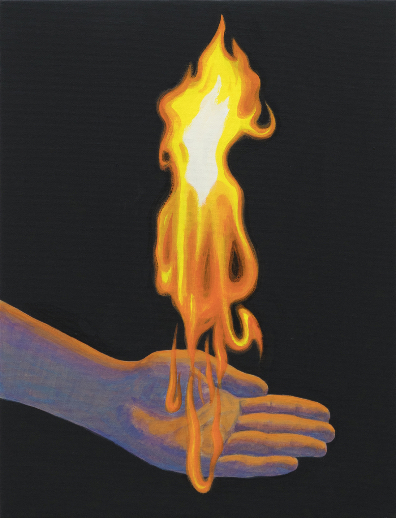이우성, 당신을 위해 준비했습니다 , 2017, 캔버스에 아크릴릭 과슈, 젯소, 41x31.5cm[사진제공=학고재갤러리]