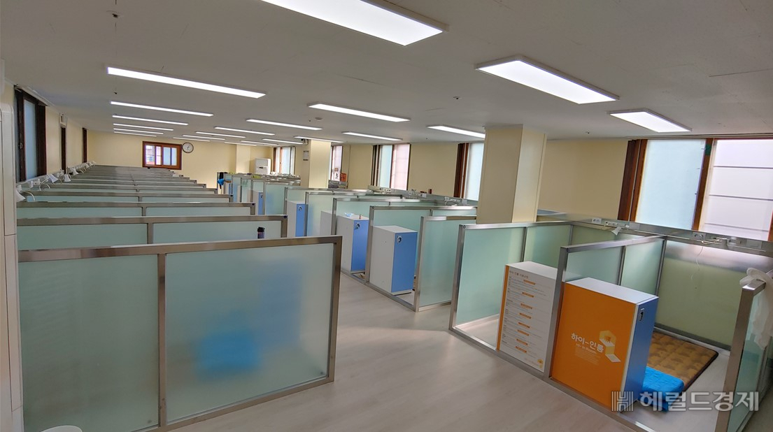 노숙인 응급잠자리. [서울시 제공]