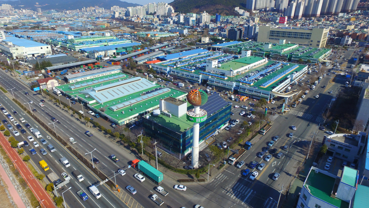 엄궁농산물도매시장 전경 [부산시 제공]