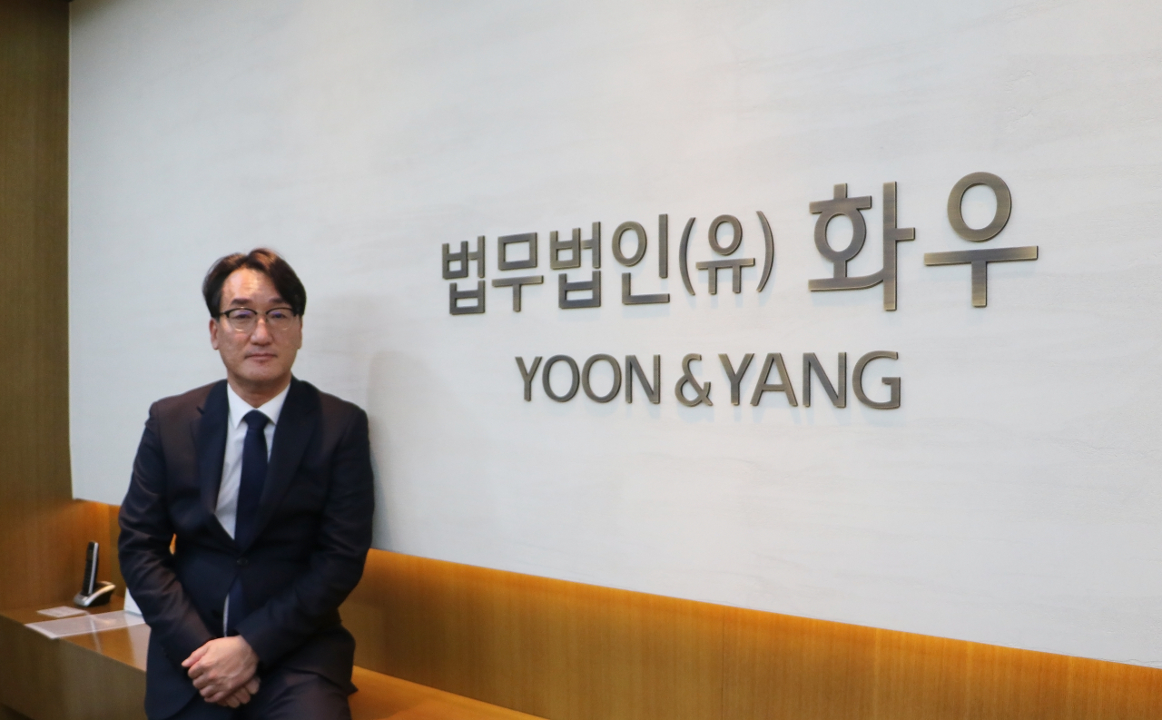 두산인프라코어 상고심 변론을 이끈 법무법인 화우 박재우 변호사.
