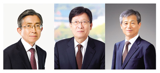 (왼쪽부터) 민일영 전 대법관, 이상훈 전 대법관, 이인복 전 대법관