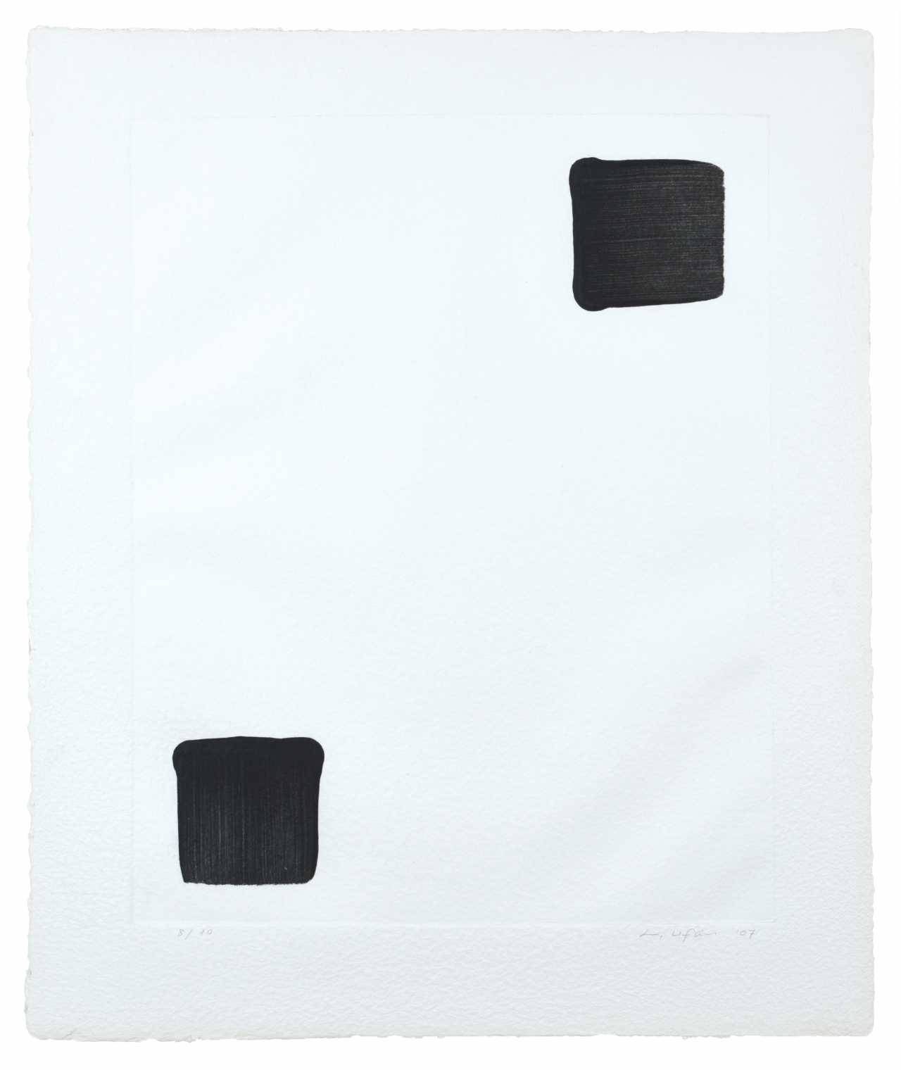 이우환, Dialogue, 95&times;75cm(8/10), 석판화, 2007