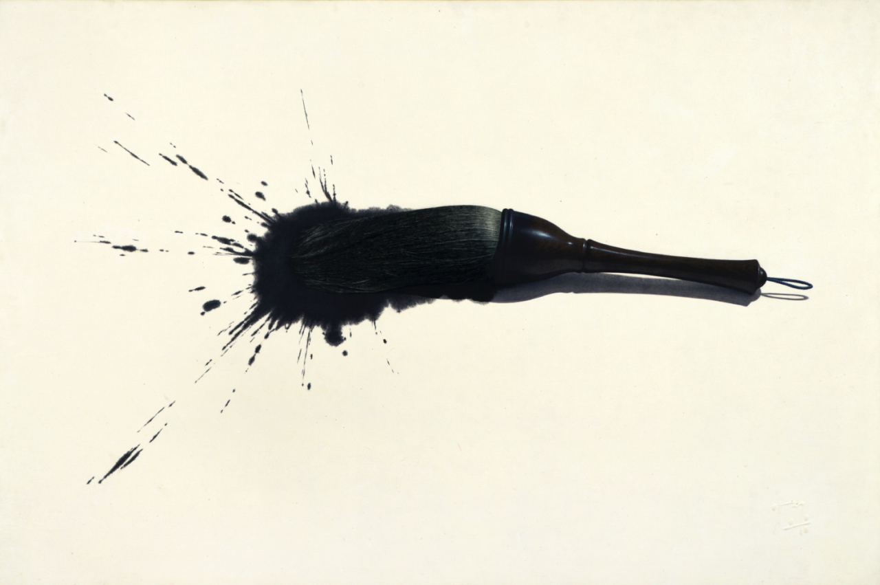 이정웅, 붓, 80&times;120cm, 장지에 먹, 유채