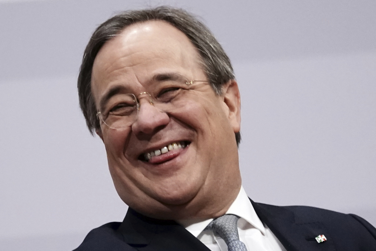 독일 집권 기독민주당(CDU)의 새 대표에 선출된 아르민 라셰트 독일 노르트라인-베스트팔렌주지사. [AP]