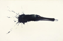 이정웅, 붓, 80&times;120cm, 장지에 먹, 유채